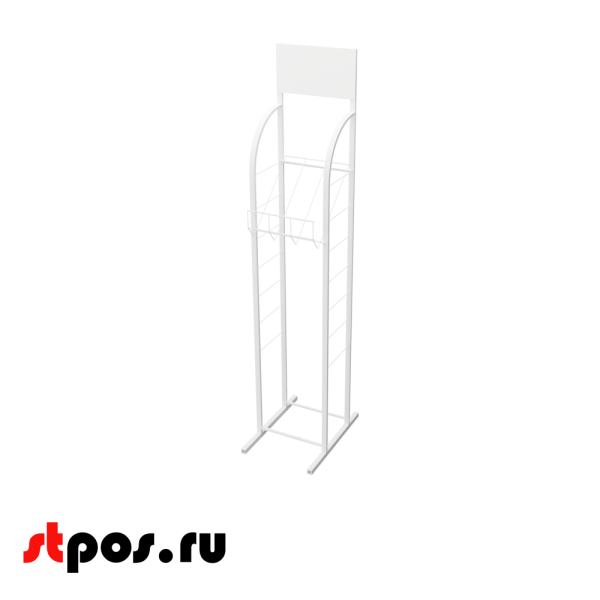 00_Стенд А4 с 1 полкой, RAL9016, Белый