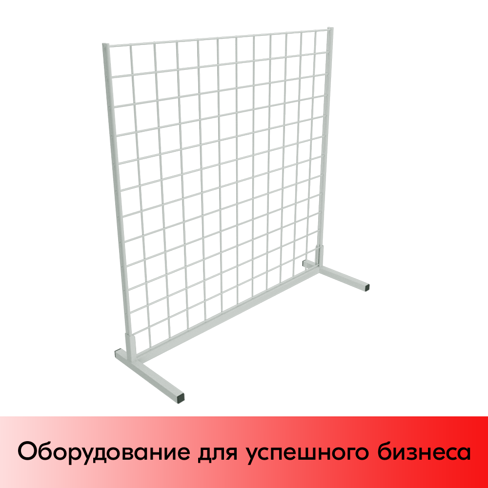 01_Стенд настольный с сеткой 600 600 мм, RAL9016, Белый