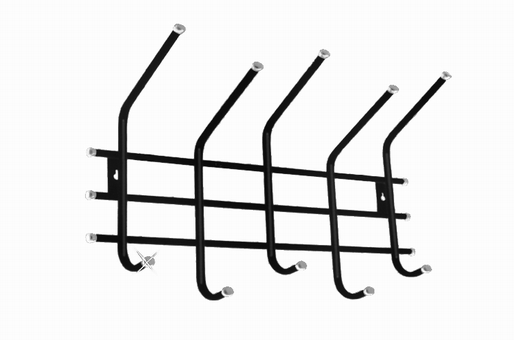 01_Вешалка металлическая настенная 500, Черный