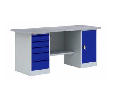 01_Верстак металлический однотумбовый ВП-4