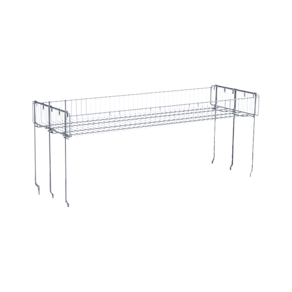 sk_Надставка стола для распродаж 2-х ярусного 1200х400х120 мм, Глянец, RAL9016 Белый