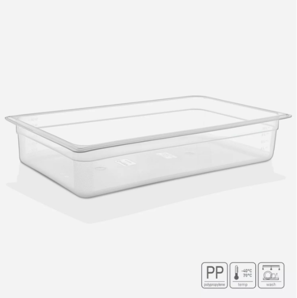 01_Гастроёмкость из полипропилена 530х325х100 мм, прозрачная