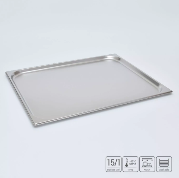 01_Гастроёмкость из нержавеющей стали  650х530х20 мм (GN2_1 h20)