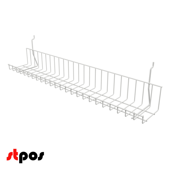 00_Полка для экономпанели АК 603х111х110мм без боковин, RAL9016 Белый