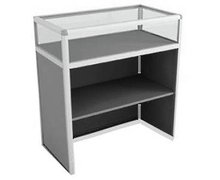 01_Прилавок  алюминиевый  с верхней экспозицией