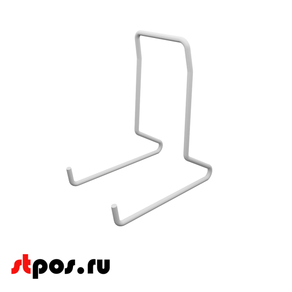 00_Подставка для книг и тарелок металлическая, RAL9016, Белый