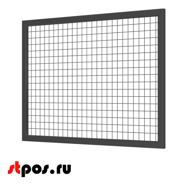00_Секция производственная, сетчатая 1300х1000, d-3 мм, ячейка 50х50 мм, окрашенная