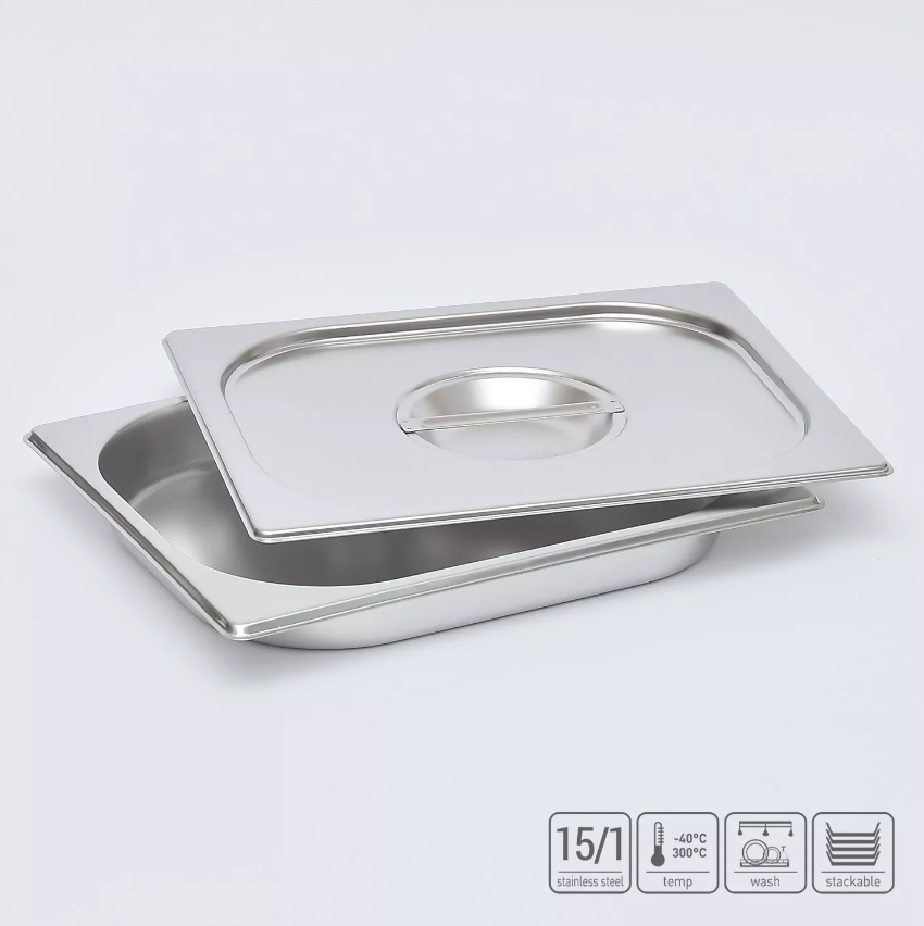 02_Гастроёмкость из нержавеющей стали 325х265х40 мм (GN1_2 h40), 1,7 л