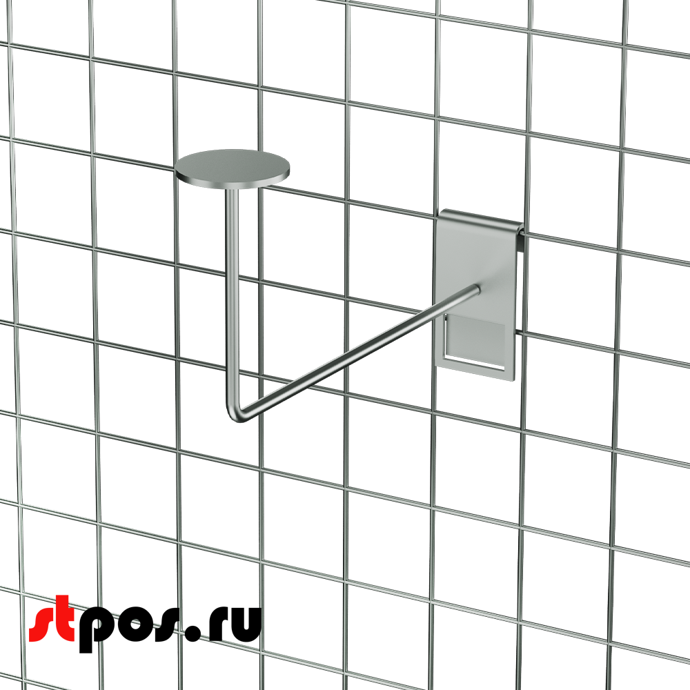 02_Кронштейн на сетку для шляп, d50, TZ118, хром