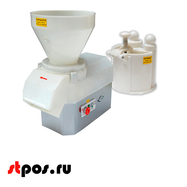 00_Машина протирочно-резательная МПР-350М,250 кг в час, 1 кВт, 1 скорость, белая