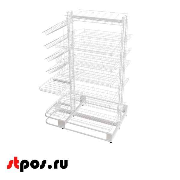 00_Прикассовый сетчатый модуль 1000мм островной