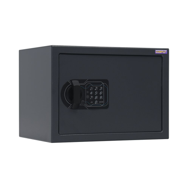 sk_Сейф мебельный COBALT RUS-25 EL, электронный замок, 250х250х350мм, Серый