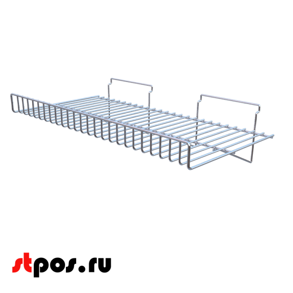 00_Полка для экономпанели прямая 18332S 600х50х300мм, хром