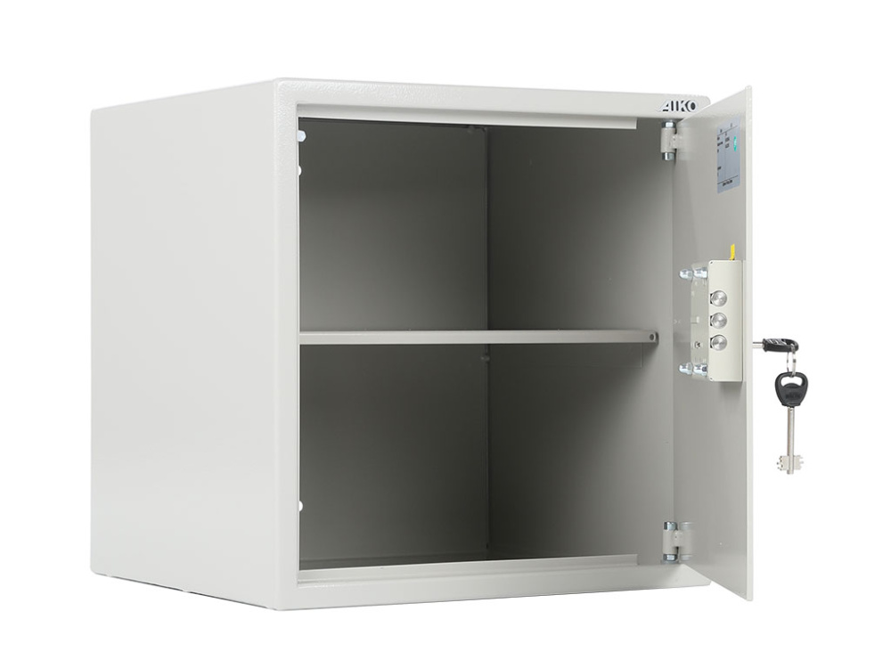 04_Сейф офисный AIKO Т-40, высота 401 мм, ширина 400 мм, глубина 356 мм, цвет  серый