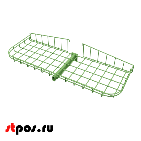00_Корзина торцевая 1000 средний ярус RAL 6018 (светло-зеленый)