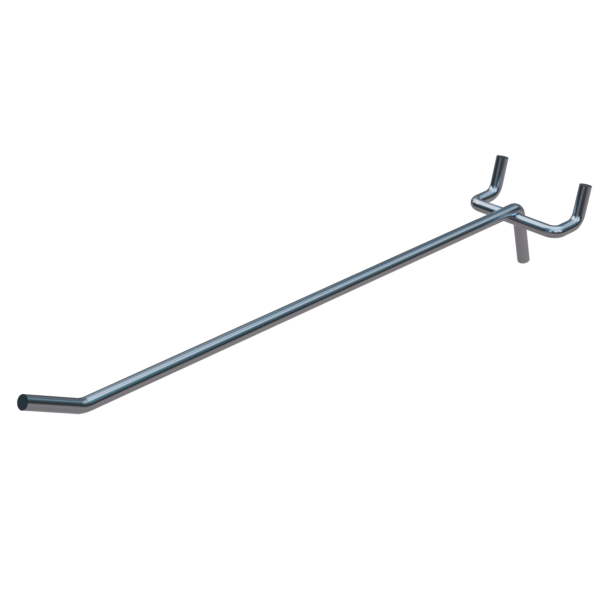 sk_Крючок для перфорации одинарный 300мм, цинк-хром, d6, шаг 50 УСИЛЕННЫЙ