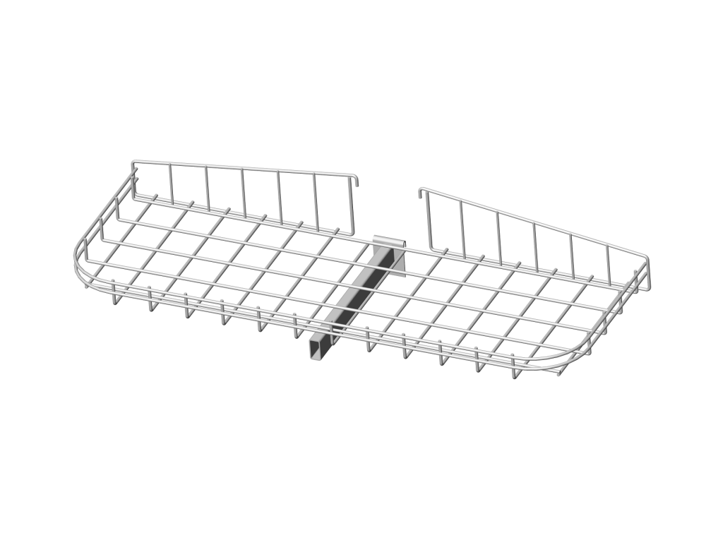 1_Корзина торцевая 1000 средний ярус RAL 6018 (светло-зеленый)