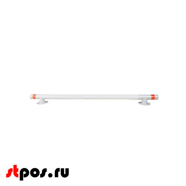 06_Колесоотбойник на опорах, диаметр 76х3мм, высота 140мм, полимерное покрытие (порошковая краска)