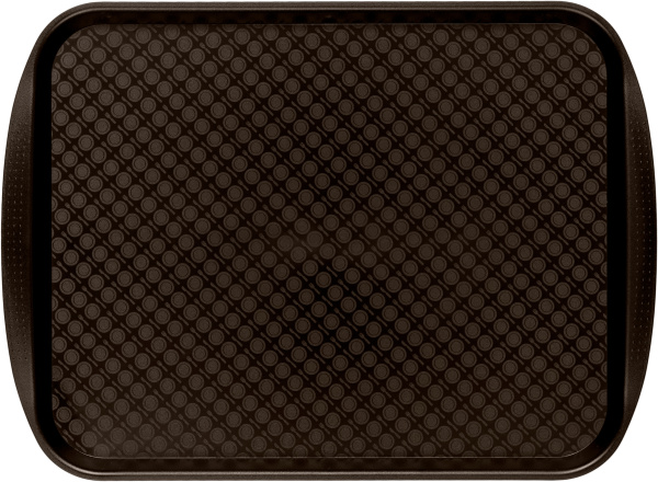 01_Поднос пластиковый 425х320мм, коричневый