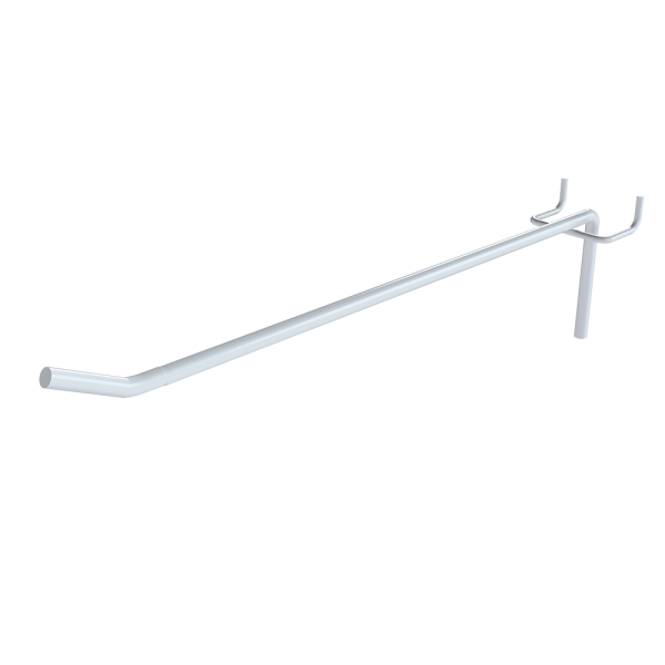 sk_Крючок для перфорации одинарный 250мм, d6, шаг 45, RAL9016 Белый