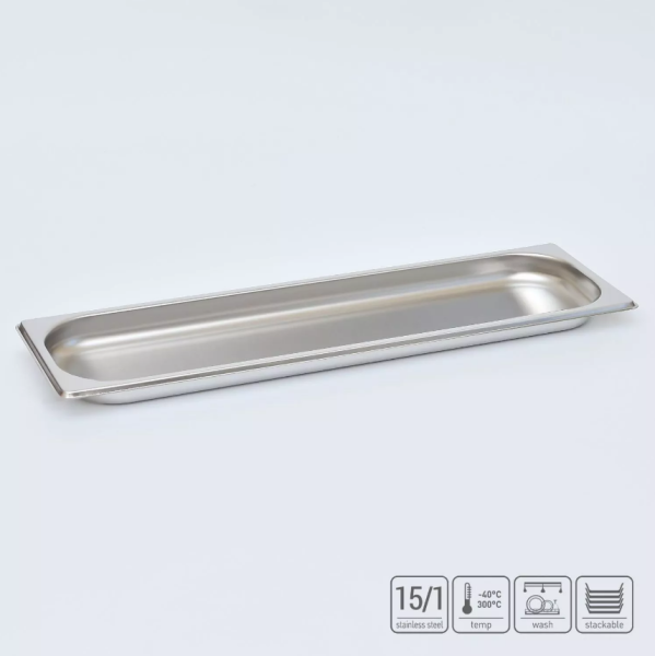 01_Гастроёмкость из нержавеющей стали 530х162х20 мм (GN2_4 h20)