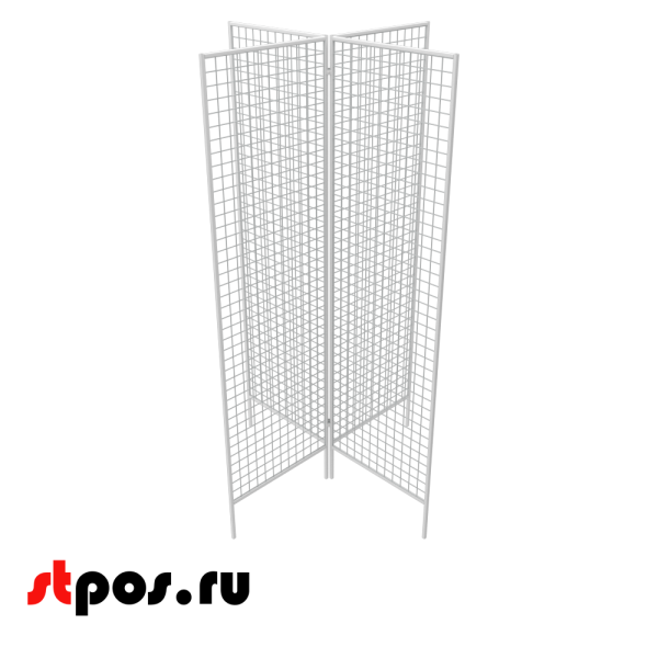 00_Стенд 4-х лучевой 2230х630 крашеный Белый