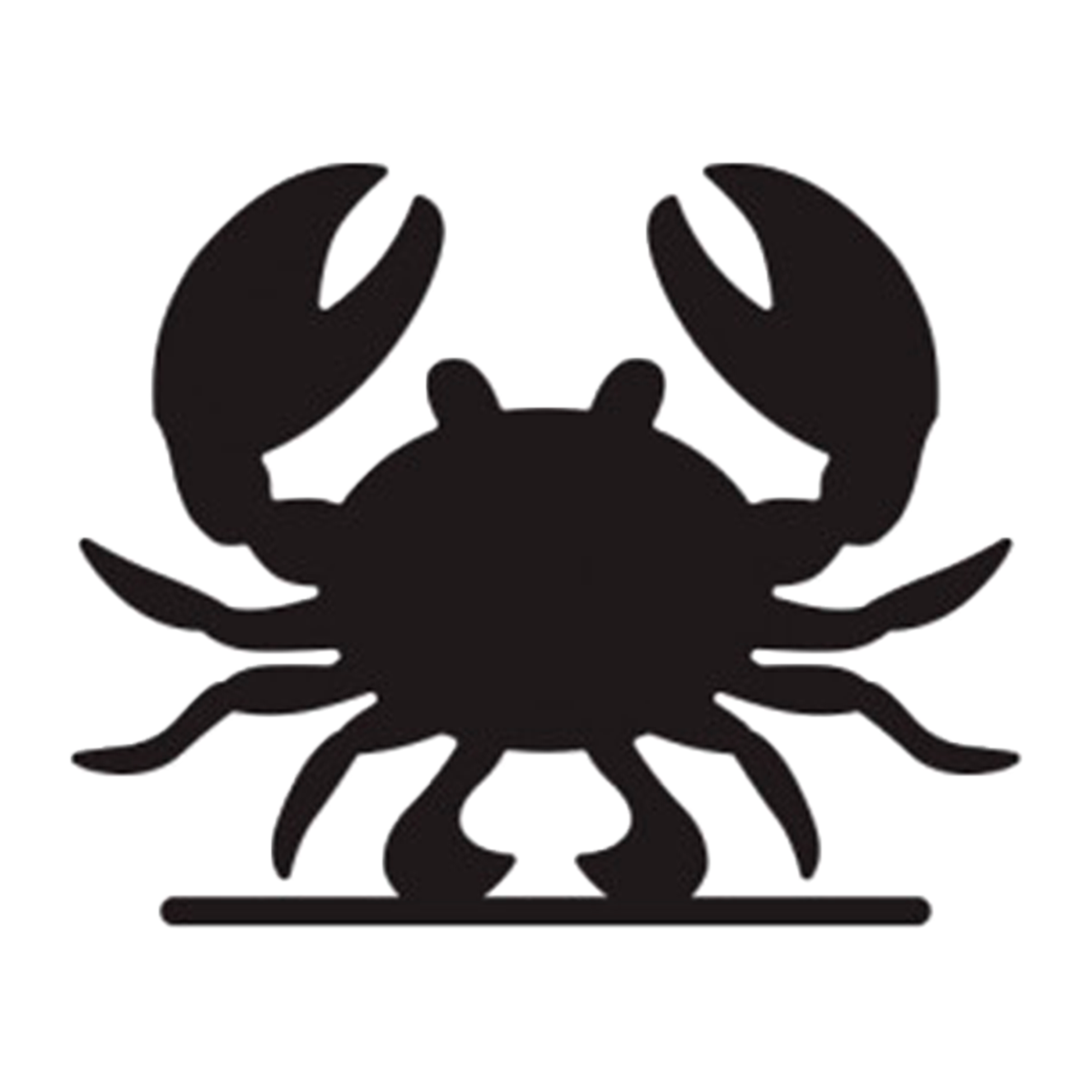 Меловой ценник-фигура "КРАБ"