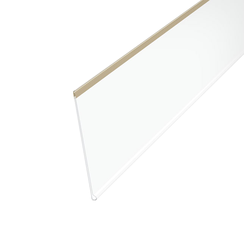 DBR105, ценникодержатель полочный самоклеящийся, высота вставки 105мм