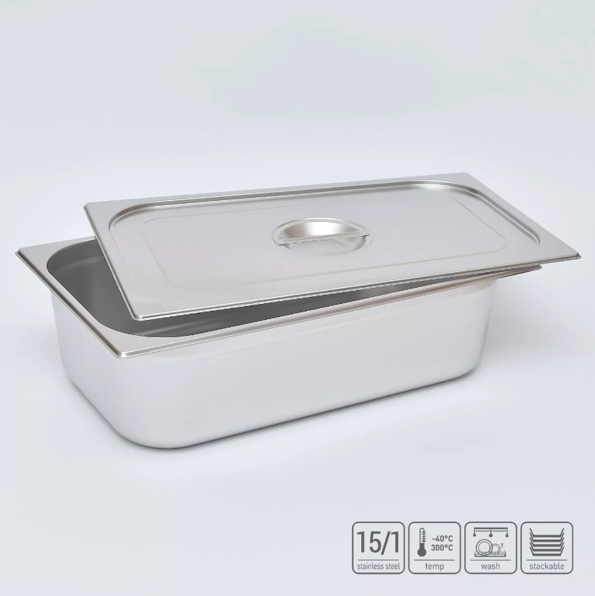 02_Гастроёмкость из нержавеющей стали 530х325х150 мм (GN1_1 h150), 18,4 л