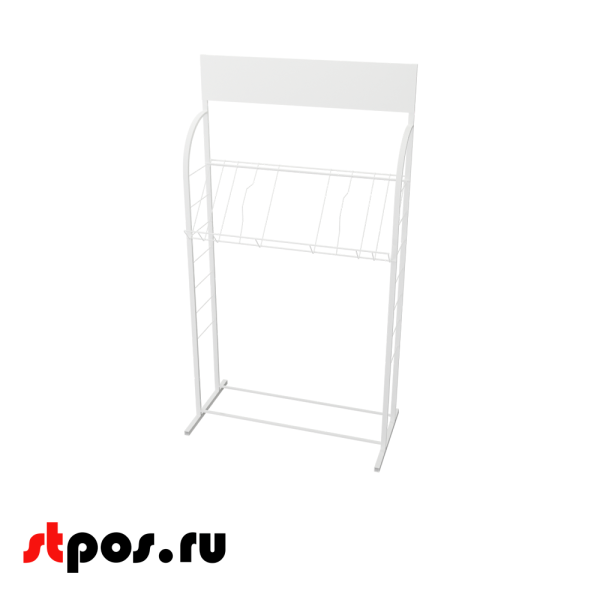 00_Стенд 3А4 с 1 полкой, RAL9016, Белый