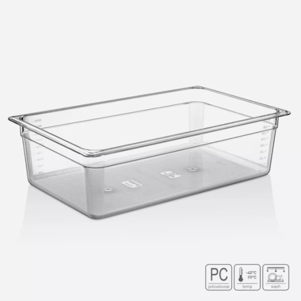 01_Гастроёмкость из поликарбоната 530х325х150 мм прозрачная