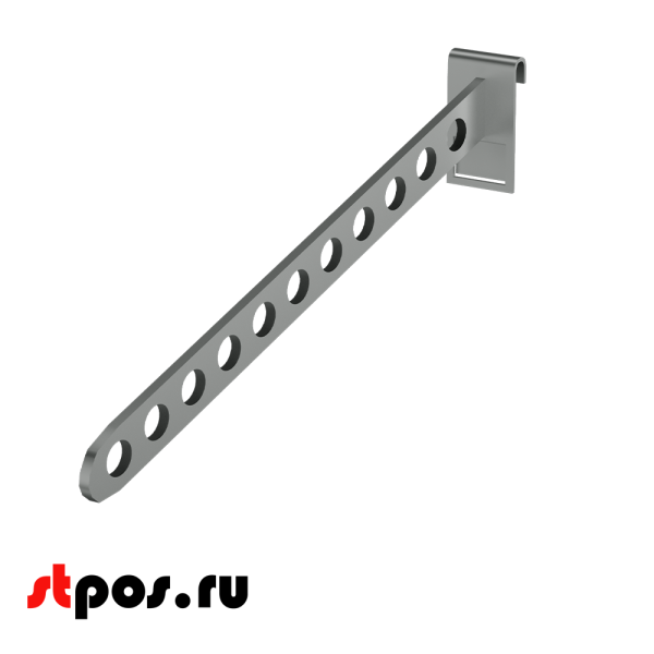 00_Кронштейн на сетку с 11 отверстиями 400мм, TZ106, хром