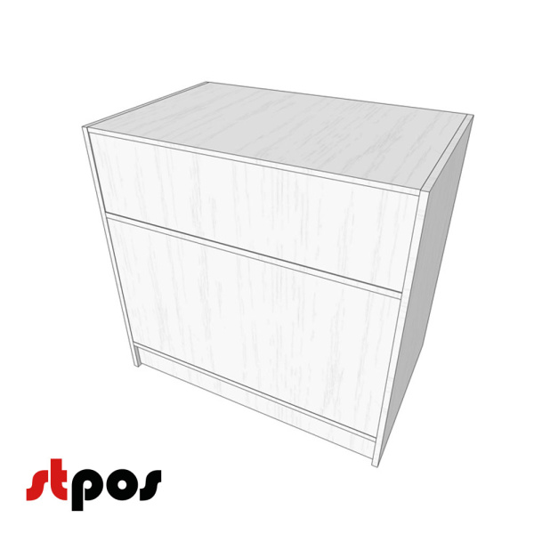 1_Прилавок глухой (1200*500*900мм), Серый