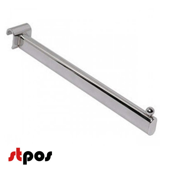 1_Держатель на штангу30х15 (профиль) с наконечником, хромированный, длина 400 мм