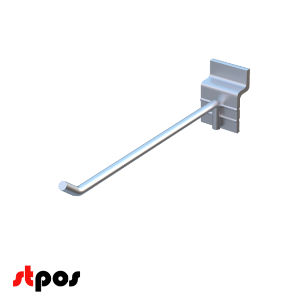 00_Крючок для экономпанели одинарный 200мм, d5, цинк-хром