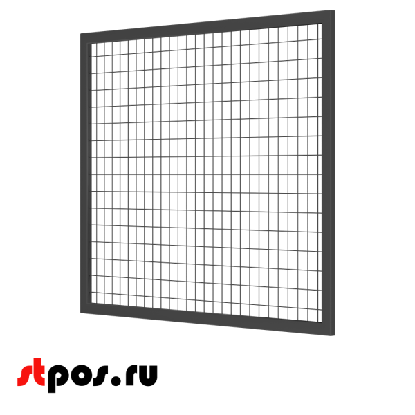 00_Секция производственная, сетчатая 1300х1500, d-3 мм, ячейка 50х75 мм, окрашенная