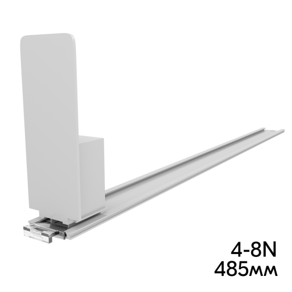 sk_Пружинный толкатель 40х100мм FORTA MAGNA-0 4-8N, 4-8 ньютонов, без ограничителя, 485мм, серый