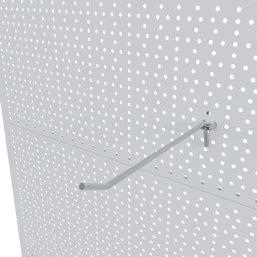 00_Крючок для перфорации одинарный 200мм, цинк-хром, d5, шаг 15мм (45)
