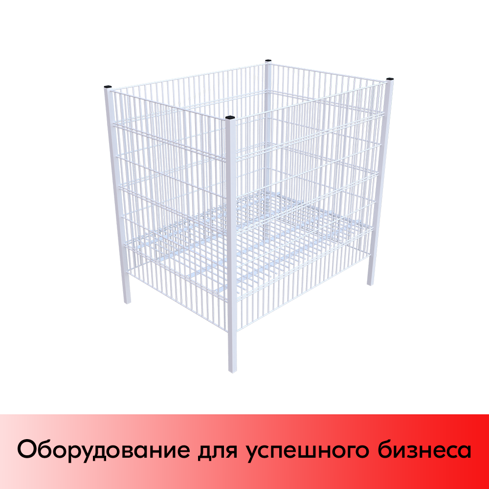 01_Стол для распродаж глубокий 800х600 мм, h 850 мм,  Глянец, RAL9016, Белый