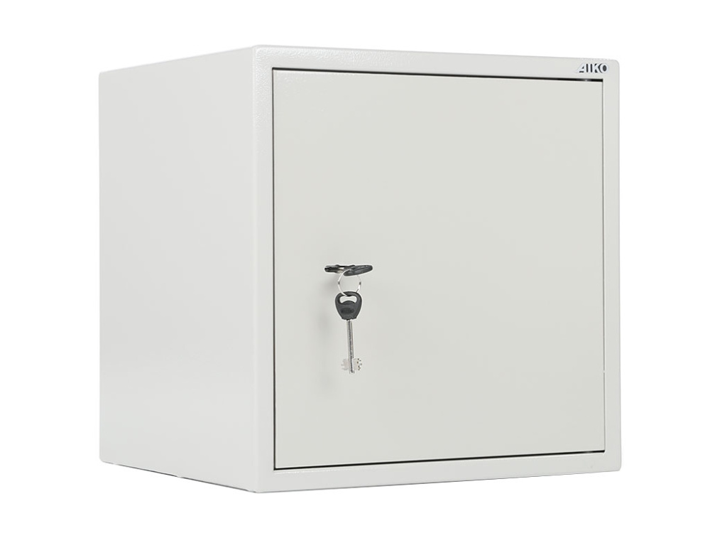 02_Сейф офисный AIKO Т-40, высота 401 мм, ширина 400 мм, глубина 356 мм, цвет  серый