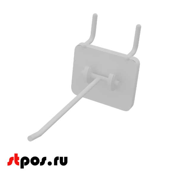 00_Крючки для крепления в перфорацию 1-2 мм HOOK-MP (одинарный), 100 мм, Белый