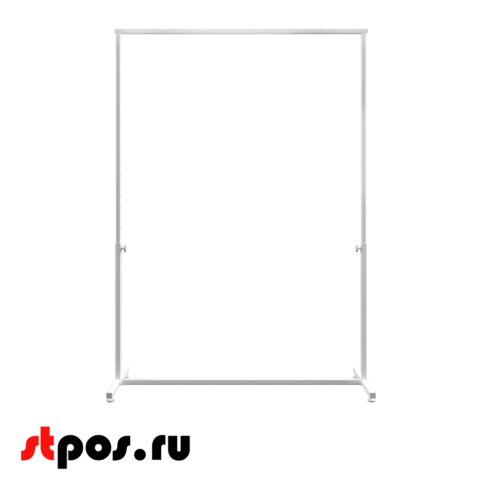 02_Вешало регулируемое простое, RAL9016, Белый