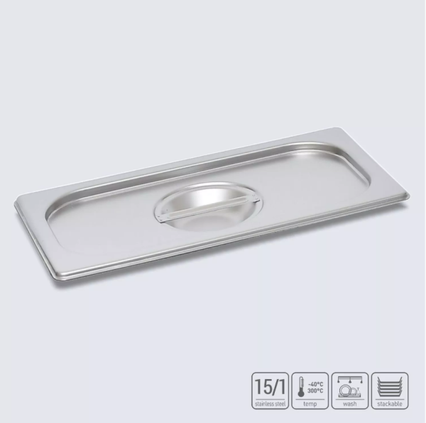 01_Крышка для гастроёмкости GN1_2 из нержавеющей стали 325х265мм