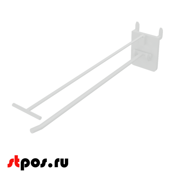 06_Крючки для крепления в картон с держателем ценника (одинарный) HOOK-PH-CR, 250 мм, нагрузка 0,6 кг