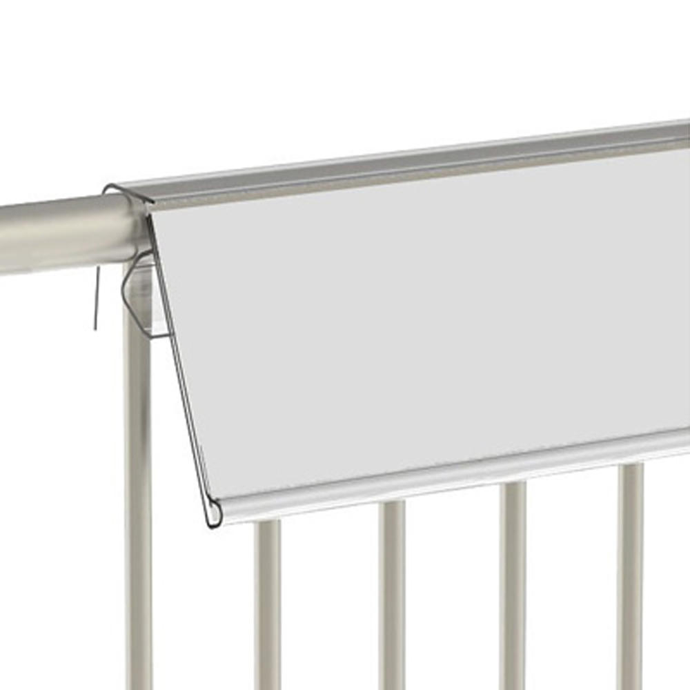 KE/KOL/GLS--BACK, составной ценнкиодержатель на сетчатые корзины, полки и манежи Нордика, высота вставки 20-105мм