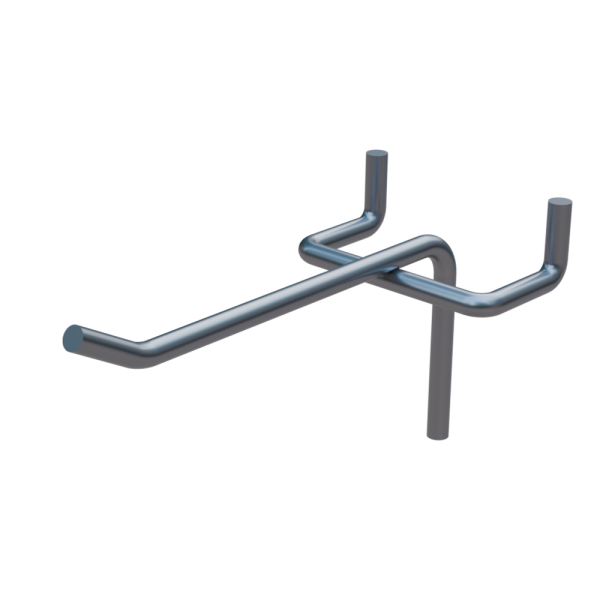 sk_Крючок для перфорации одинарный 100мм, цинк-хром, d5мм, шаг 50