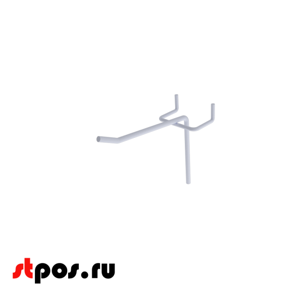 00_Крючок для экономпанели штыревой 75 мм, RAL9003, Белый