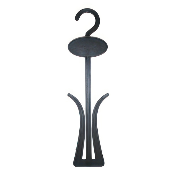 sk_Вешалка для обуви и тапок ТТЕ10, пластик, высота 245мм, ширина плеча 5мм, Черная