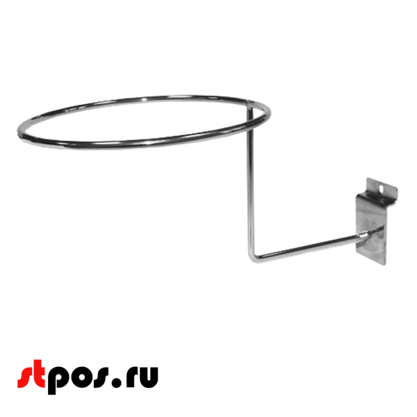 00_Держатель для экономпанели для головных уборов d4,d5 140мм хром