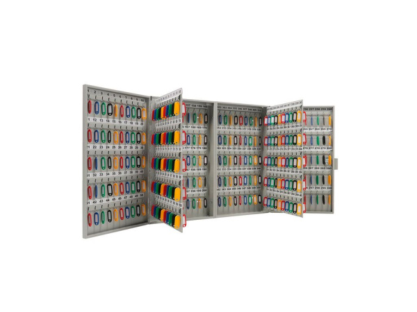 01_Ключница металлическая KEY-400, высота 600мм, ширина 710 мм, глубина 90 мм, цвет серый